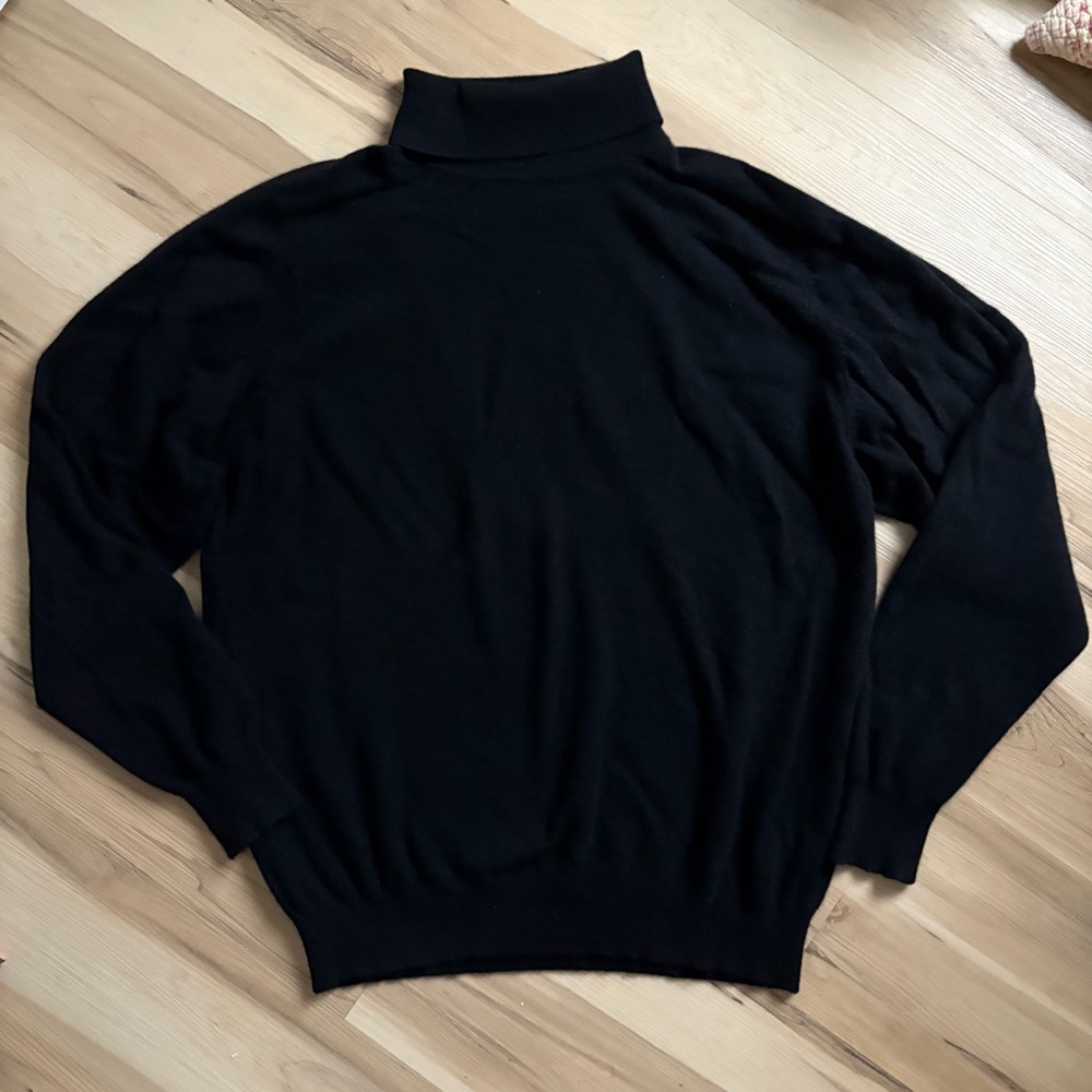 Daniel Bishop Men's 100% Cashmere Black Turtleneck Sweater Sz XL